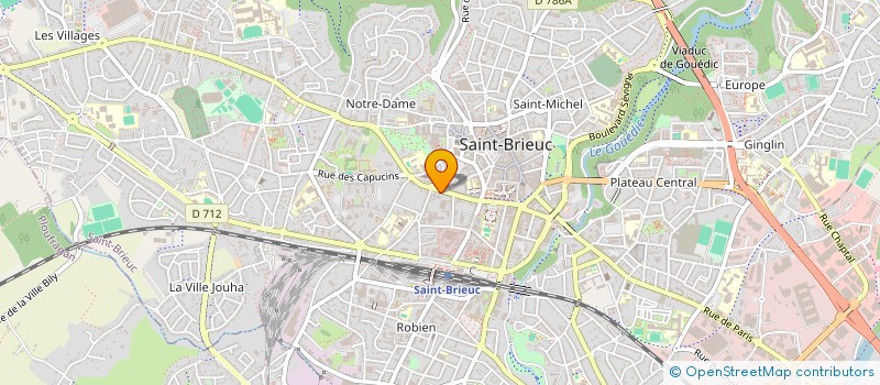 localisation de l'entreprise INTER SERV AUDIT BRETAGNE PAYS DE LOIRE à SAINT-BRIEUC