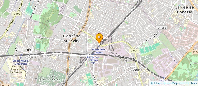 localisation de l'entreprise INTER SERVICE IMMOBILIER à PIERREFITTE-SUR-SEINE