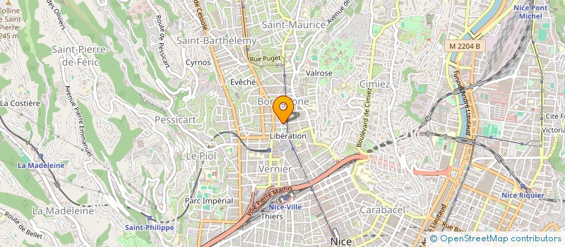 localisation de l'entreprise INTER SERVICE IMMOBILIER ENTREPRISE EXPERTISES à NICE