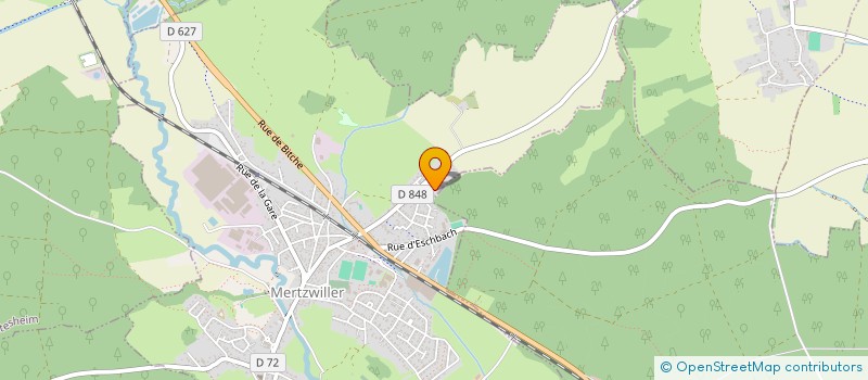 localisation de l'entreprise INTER SERVICE POMPE EST  MERTZWILLER