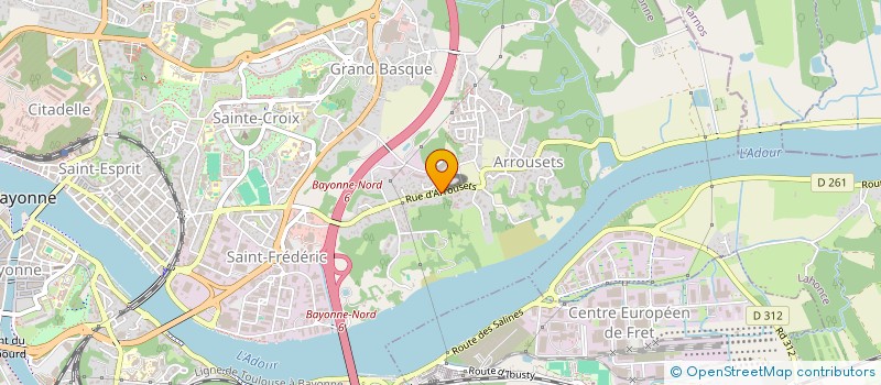 localisation de l'entreprise INTER SERVICES à BAYONNE