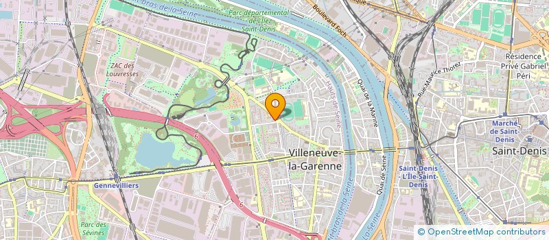 localisation de l'entreprise INTER-SERVICES à VILLENEUVE-LA-GARENNE