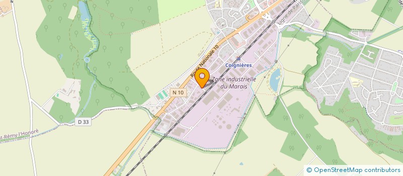 localisation de l'entreprise INTER SPORT CLUBS IDF  COIGNIERES