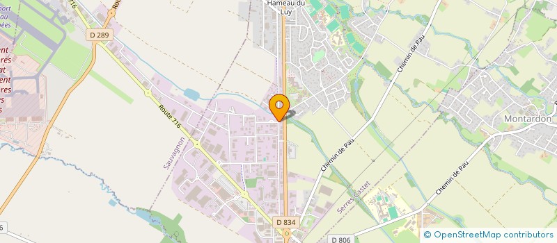 localisation de l'entreprise INTER SUD  SERRES-CASTET