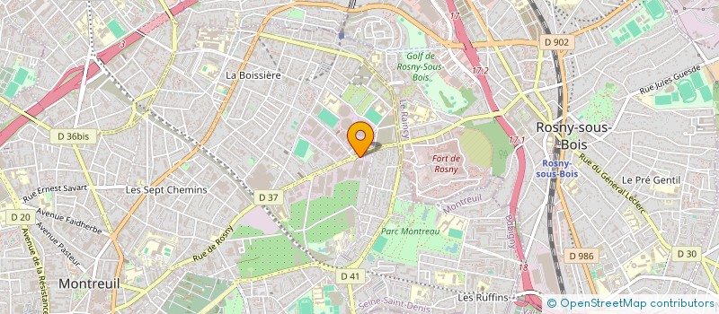 localisation de l'entreprise INTER TEC-SECURITE à MONTREUIL