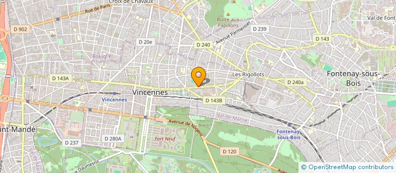 localisation de l'entreprise INTER TECH à VINCENNES