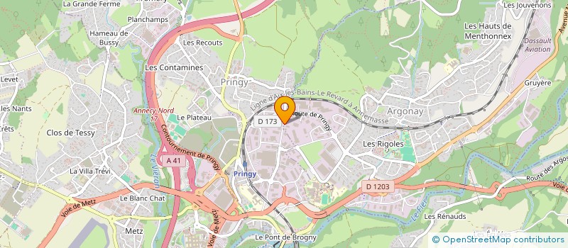 localisation de l'entreprise INTER TECHNIQUE MAINTENANCE - I.T.M.  ANNECY