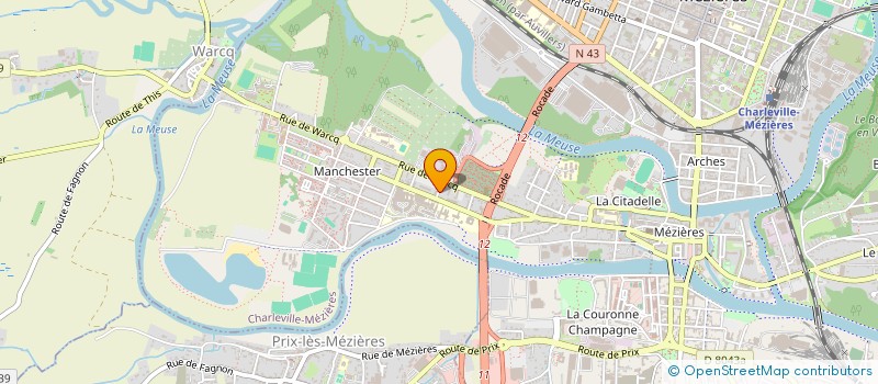 localisation de l'entreprise INTER TECHNIQUES DISTRIBUTION  CHARLEVILLE MEZIERES