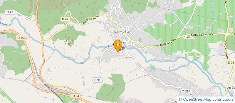localisation de l'entreprise INTER TOITURE à LA MOTTE