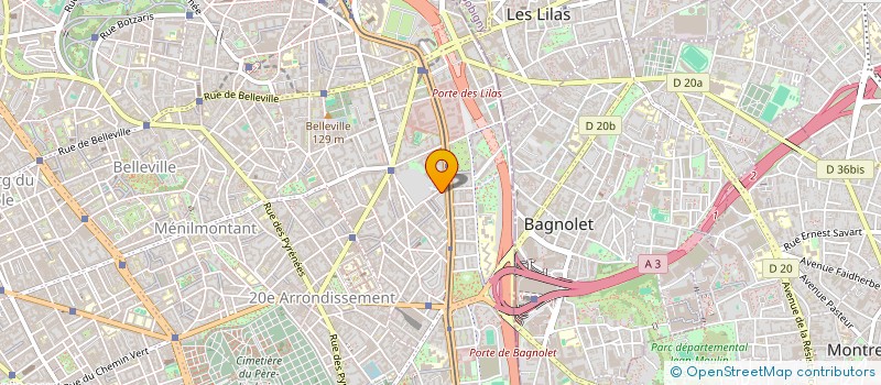 localisation de l'entreprise INTER TOPOGRAPHIE SERVICE à PARIS