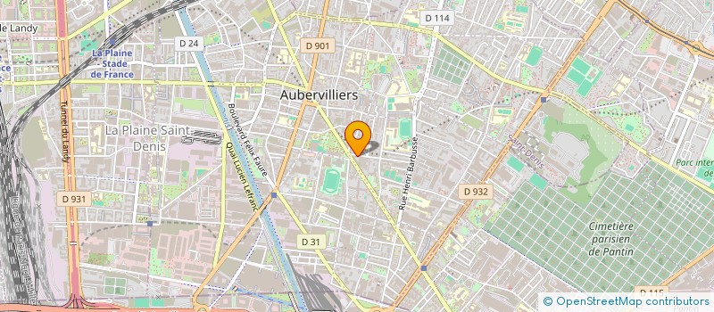 localisation de l'entreprise INTER TRANS HORSE à AUBERVILLIERS