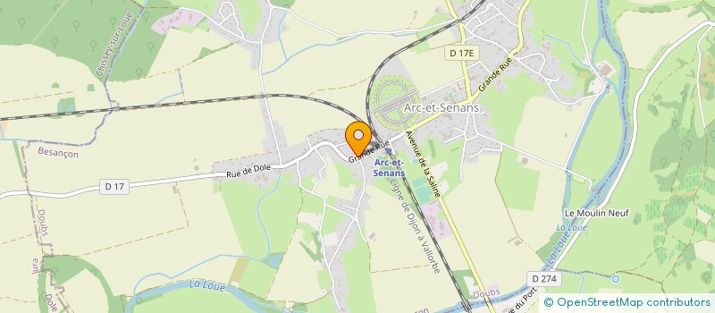 localisation de l'entreprise INTER-TRANS SARL  ARC-ET-SENANS