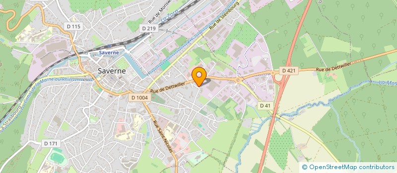 localisation de l'entreprise INTER TRANSAT à SAVERNE