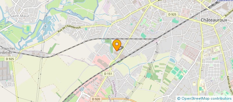 localisation de l'entreprise INTER TRANSPORTS à CHATEAUROUX