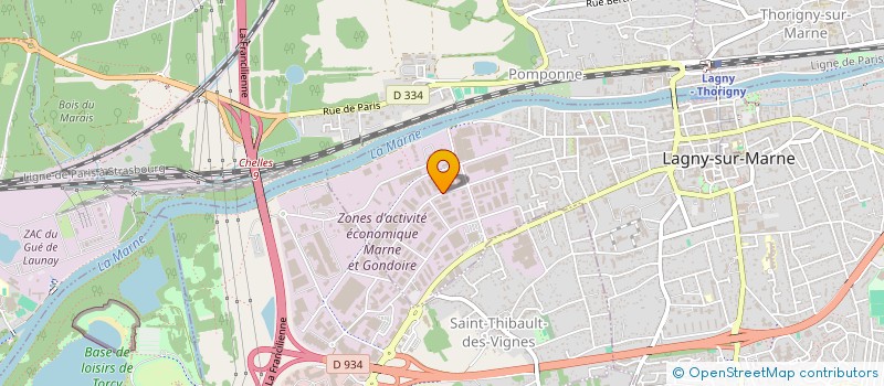 localisation de l'entreprise INTER TRANSPORTS MARNE LA VALLEE  LAGNY-SUR-MARNE