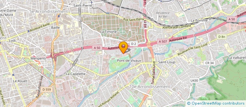 localisation de l'entreprise INTER TRAVAUX à MARSEILLE