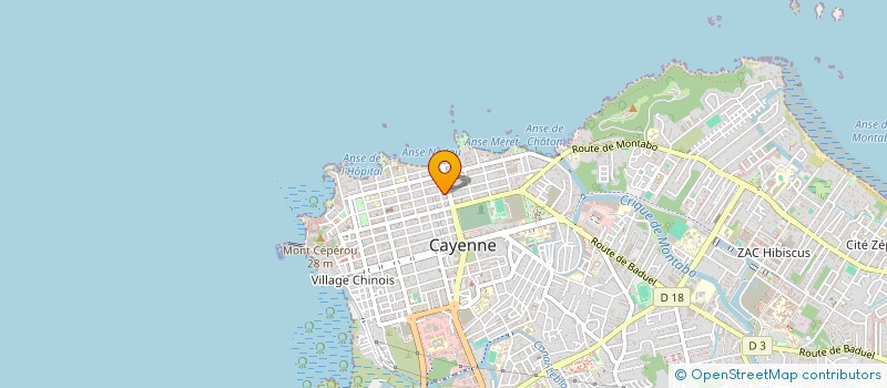 localisation de l'entreprise INTER TRAVAUX JONCTION COUVERTURE à CAYENNE