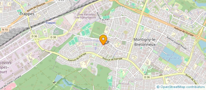 localisation de l'entreprise INTER TRAVEL LPL  MONTIGNY-LE-BRETONNEUX