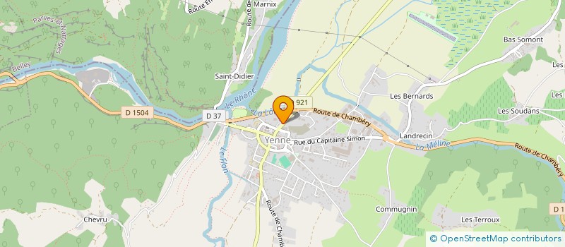 localisation de l'entreprise INTER'ULM  YENNE