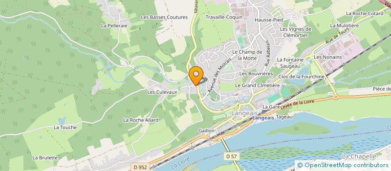 localisation de l'entreprise INTER'VAL à LANGEAIS