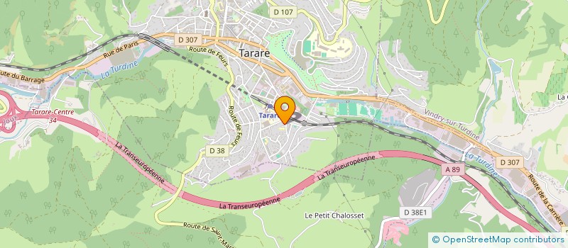 localisation de l'entreprise INTER'VAL CHORALE  TARARE