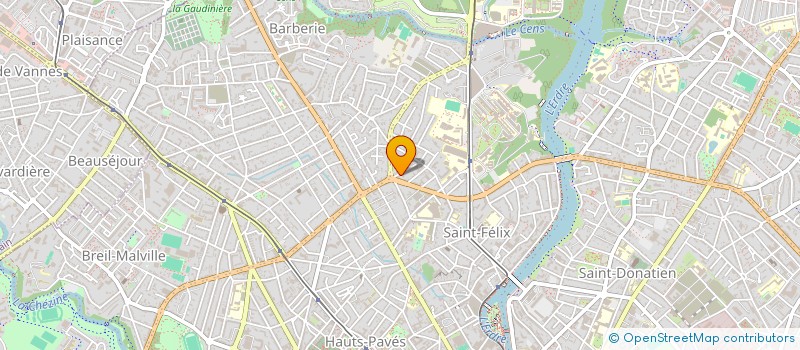 localisation de l'entreprise INTERAA à NANTES