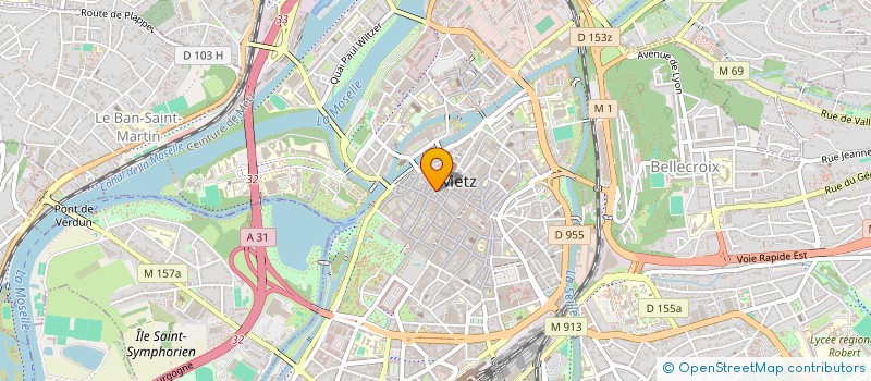 localisation de l'entreprise INTERACT' à METZ