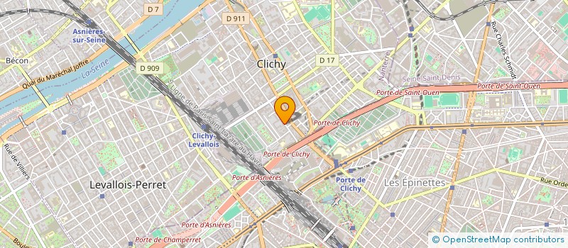 localisation de l'entreprise INTERACTIFLE à CLICHY