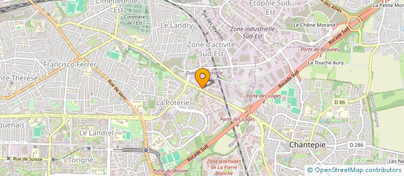 localisation de l'entreprise INTERACTION BRETAGNE SUD  RENNES