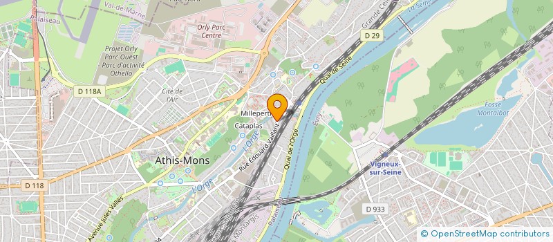 localisation de l'entreprise INTERACTIVE DATA à ATHIS-MONS