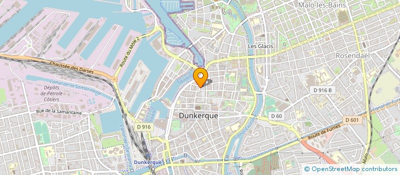 localisation de l'entreprise INTERAGE à DUNKERQUE
