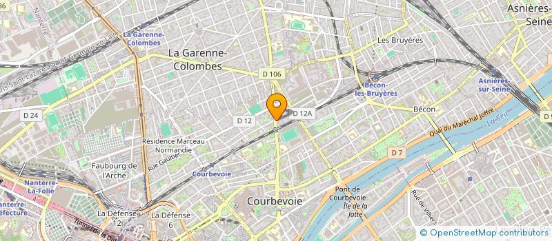 localisation de l'entreprise INTERAGO à COURBEVOIE