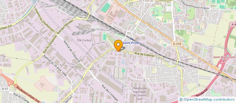 localisation de l'entreprise INTERAL à CORBAS