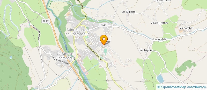 localisation de l'entreprise INTERALPES IMMOBILIER à SAINT-BONNET-EN-CHAMPSAUR