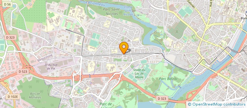 localisation de l'entreprise INTERAVIEW PRODUCTION à ANGERS