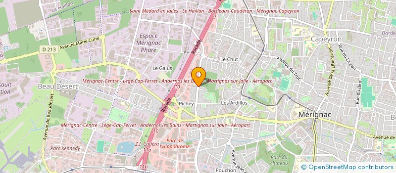 localisation de l'entreprise INTERBASS  MERIGNAC