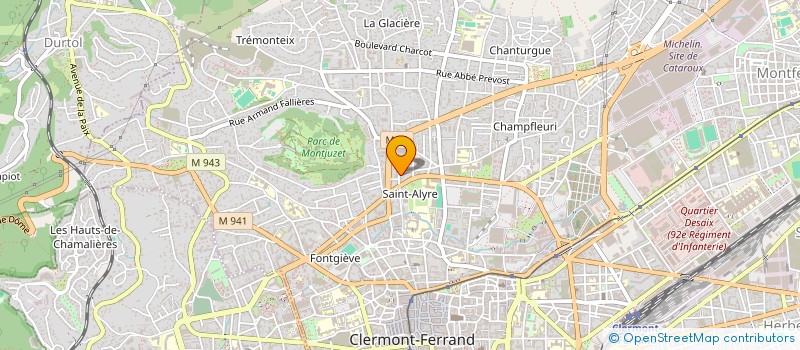 localisation de l'entreprise INTERBAT 63  CLERMONT-FERRAND