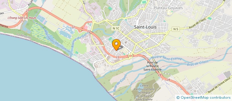 localisation de l'entreprise INTERBEAUTE à SAINT-LOUIS