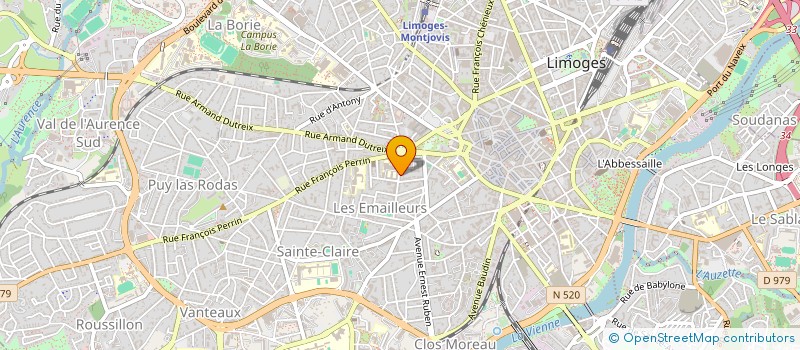 localisation de l'entreprise INTERBOIS LIMOUSIN à LIMOGES