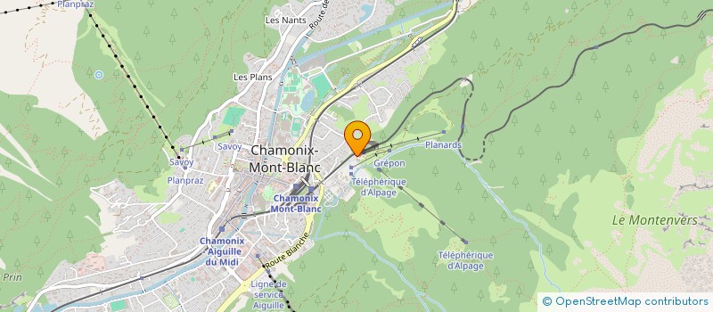 localisation de l'entreprise INTERBR  CHAMONIX-MONT-BLANC