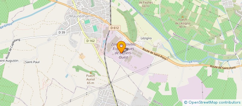localisation de l'entreprise INTERBUREAU à BEZIERS