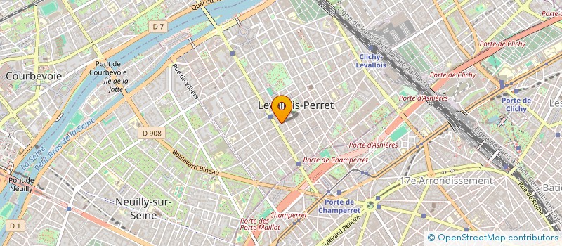 localisation de l'entreprise INTERCAB SARL à LEVALLOIS-PERRET