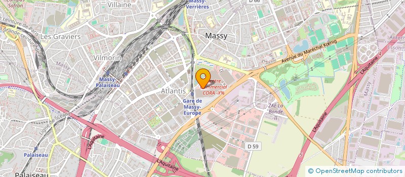 localisation de l'entreprise INTERCADE à MASSY