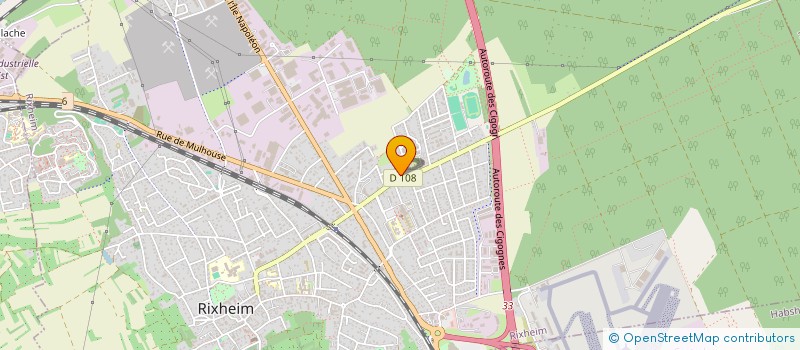 localisation de l'entreprise INTERCARGO à RIXHEIM