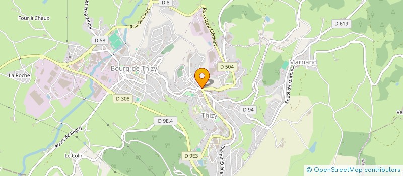 localisation de l'entreprise INTERCLASSE EN 5 à THIZY-LES-BOURGS