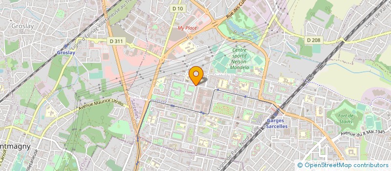 localisation de l'entreprise INTERCLEAN à SARCELLES
