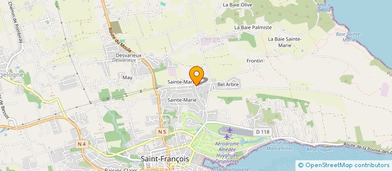 localisation de l'entreprise INTERCLEAN à SAINT-FRANCOIS