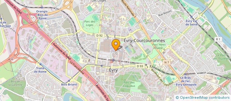 localisation de l'entreprise INTERCO CFDT ESSONE  EVRY-COURCOURONNES