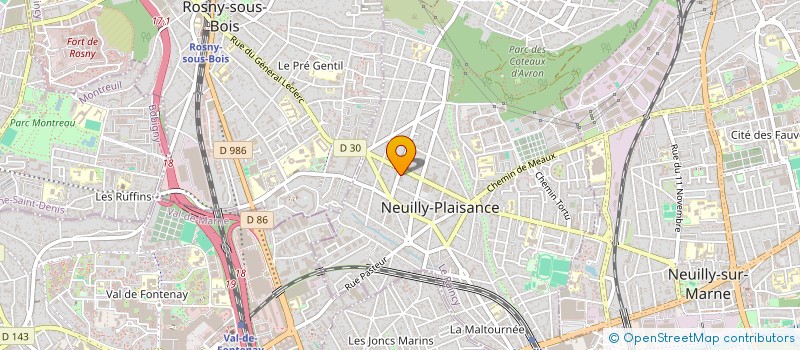 localisation de l'entreprise INTERCO PLUS à NEUILLY-PLAISANCE