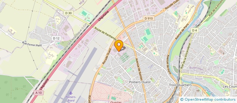 localisation de l'entreprise INTERCOIF' à POITIERS